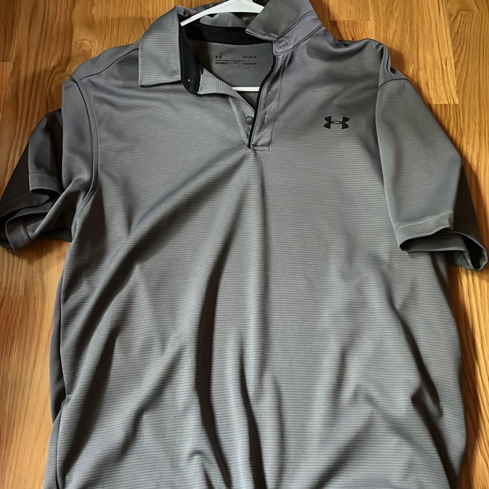 Grey Under Armour Polo